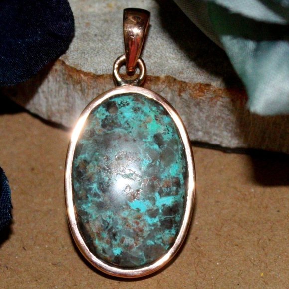 Hand Crafted Jewelry - Chrysocolla Pendant